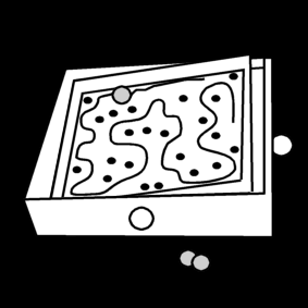 labyrinth game / wooden labyrinth game